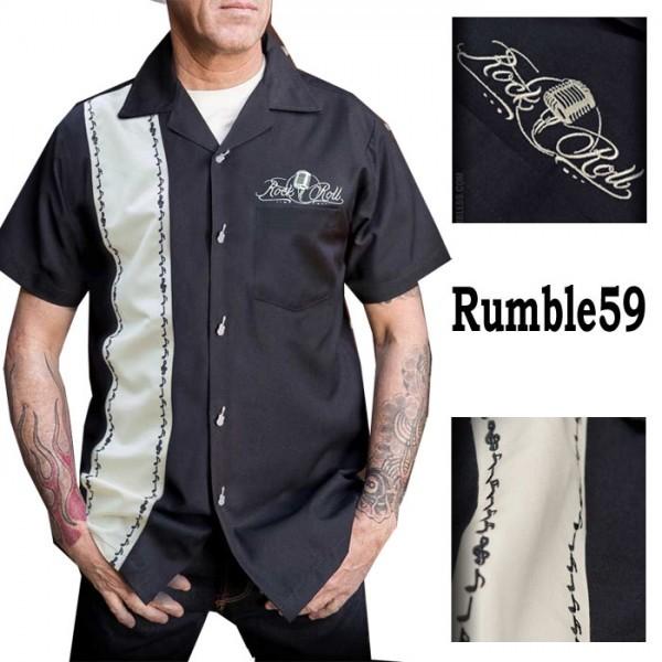 ボーリングシャツ メンズ ボウリングシャツ 開襟シャツ 半袖 コットン