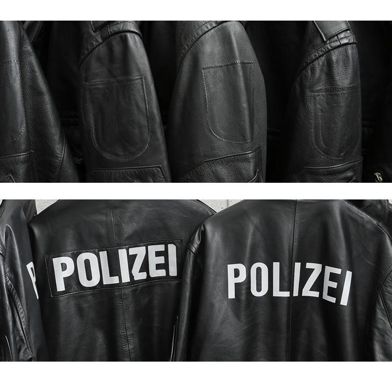 MILITARY（ミリタリー） 実物 USED ドイツ警察 ブラック レザー