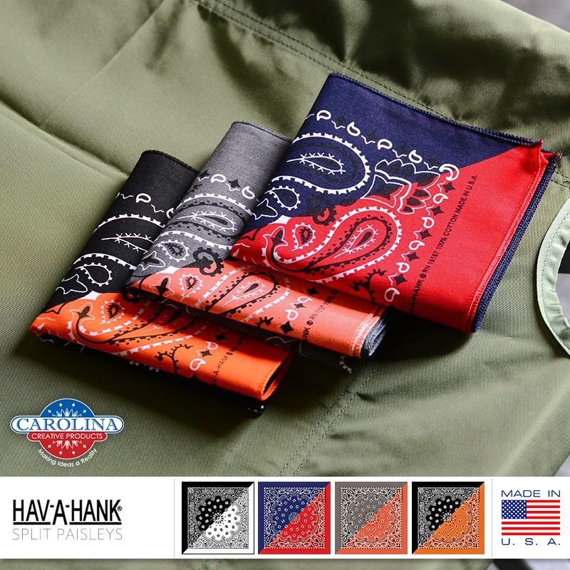 HAV-A-HANK（ハバハンク） MADE IN U.S.A. SPLITS ペイズリーバンダナ