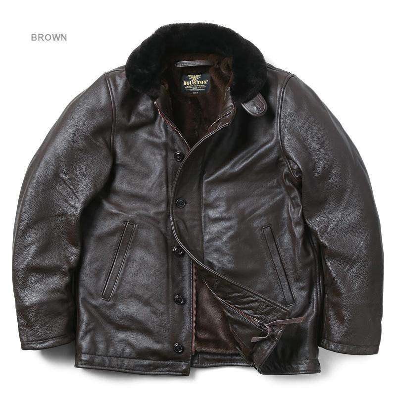 HOUSTON（ヒューストン） 8177 レザー N-1 デッキジャケット レザー
