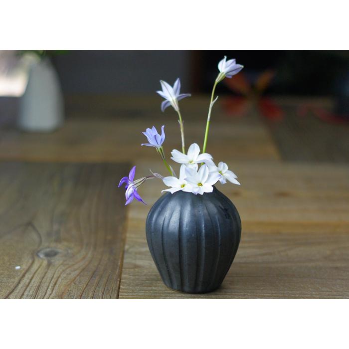 徳利型 一輪差し 益子焼 フラワーベース 陶器製 花器 花瓶 焼きもの