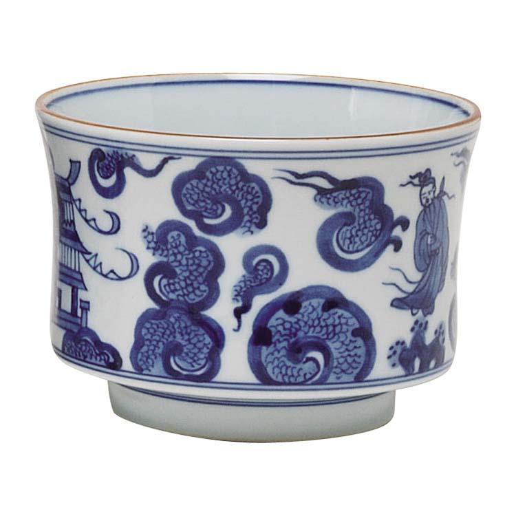 火入 染付雲堂 景徳鎮 王懐英作 煙草 莨 火入れ 茶道 茶道具 : 和空間