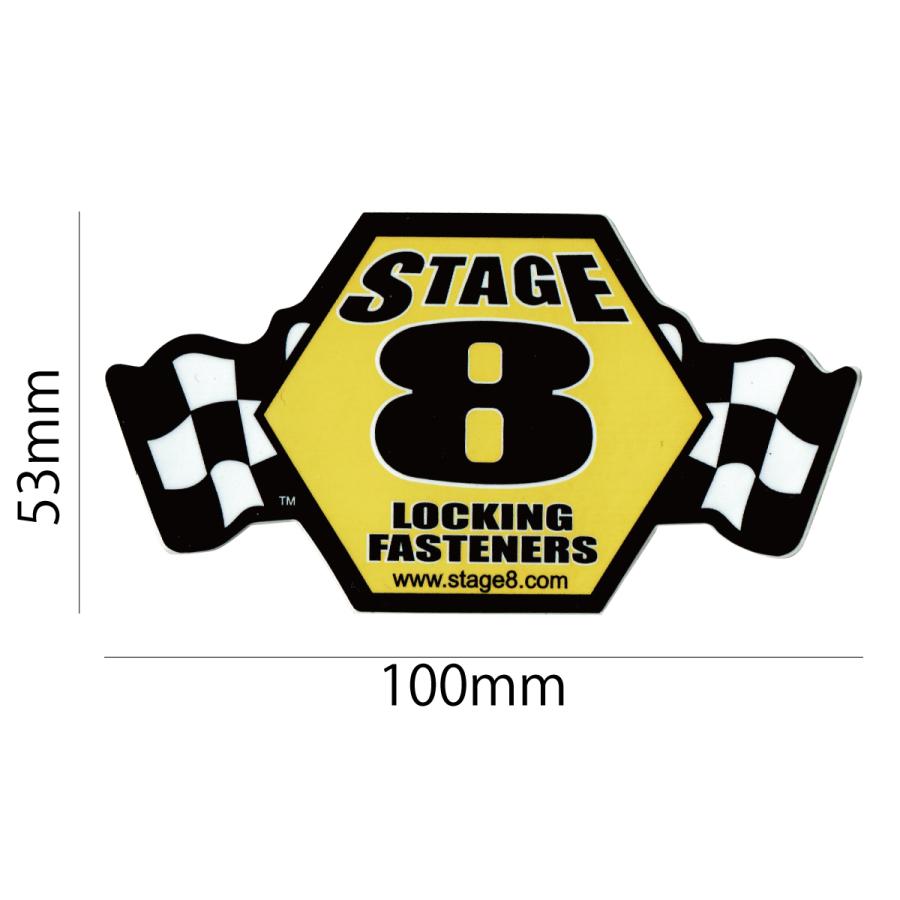 ワッペン アイロン おしゃれ 刺繍 ステッカー シール STAGE8 MS067