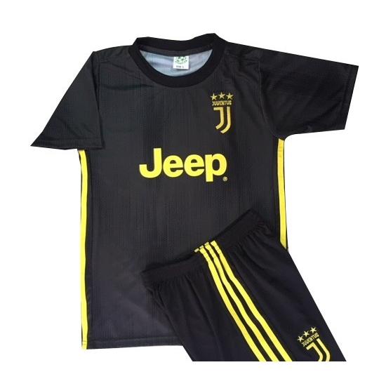 ユニフォーム 子供 サッカー ロナウド＃7 ユベントス(アウェイ：黒)18