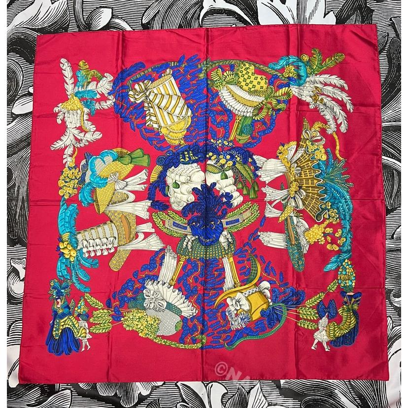 HERMES（エルメス） 中古 美品 スカーフ 90 カレ HERMES chapeau 帽子