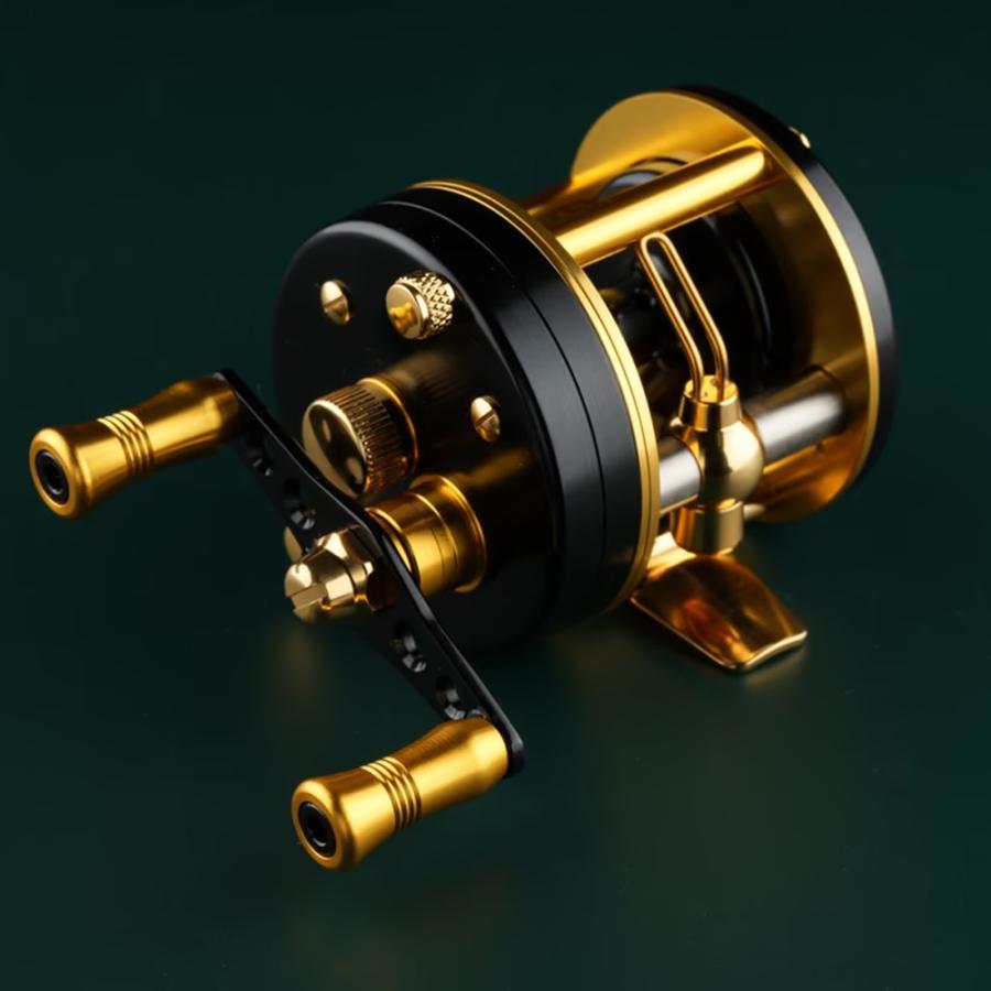 五十鈴工業 NEWダイレクトリール DD310SSS Black/Gold 右ハンドル