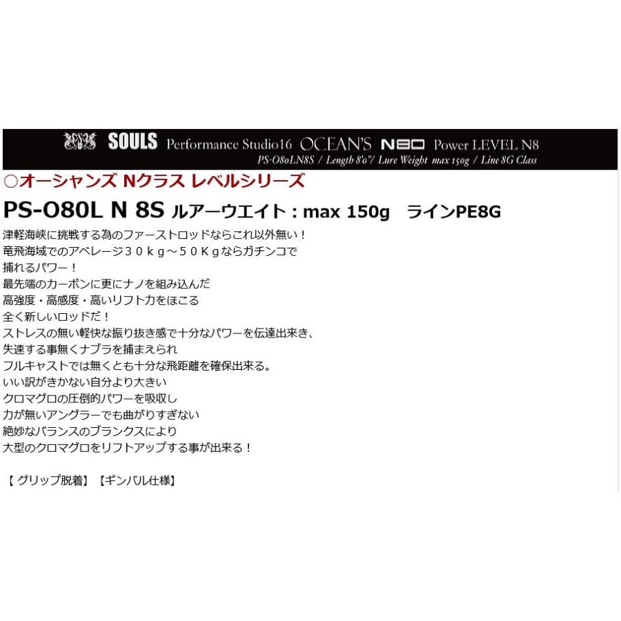SOULS（ソウルズ） PS-O80L N 8S オーシャンズ Nクラス レベルシリーズ