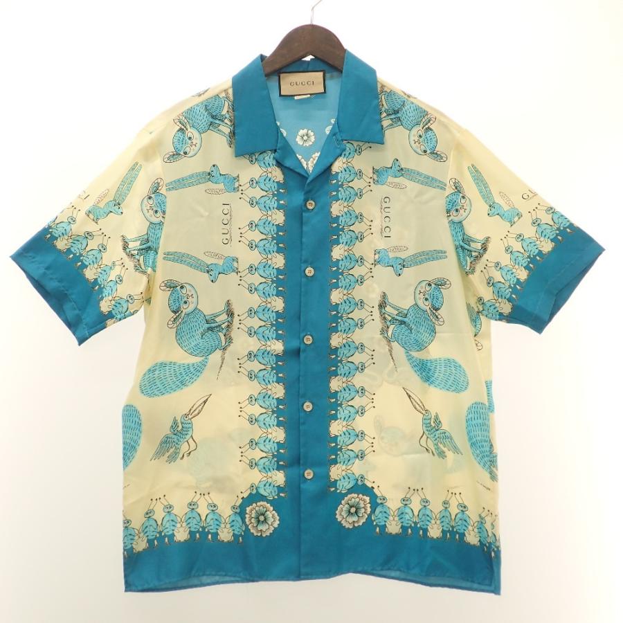 GUCCI（グッチ） 美品/国内正規 654886 Freya Hartas print silk twill