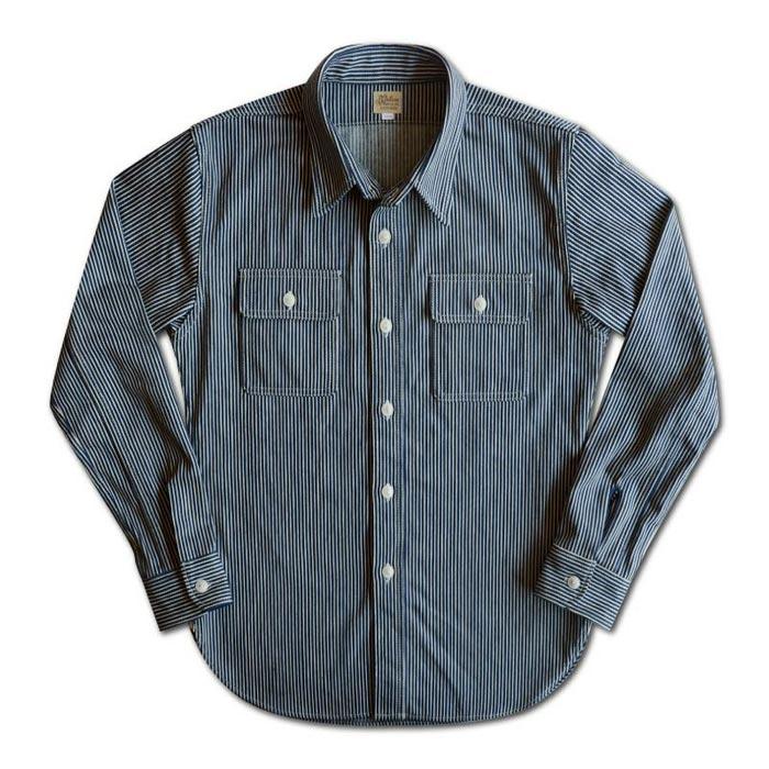 DELUXEWARE（デラックスウエア） HV-01 HICKORY NEL SHIRT ヒッコリー