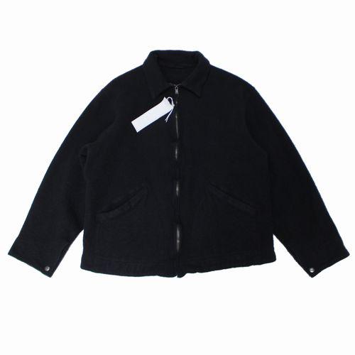 COMOLI コモリ 25AW 縮絨ウール ジップショートジャケット 2 ブラック