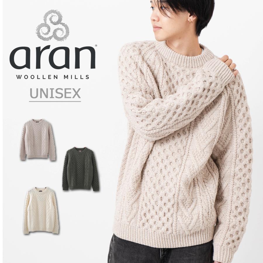 ARAN WOOLLEN MILLS アラン ウーレンミルズ メリノウール クルーネック