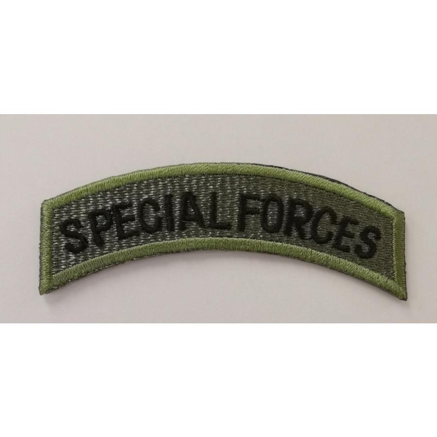 送料無料】ミリタリーワッペン アメリカ陸軍 SPECIAL FORCES タブ 刺繍