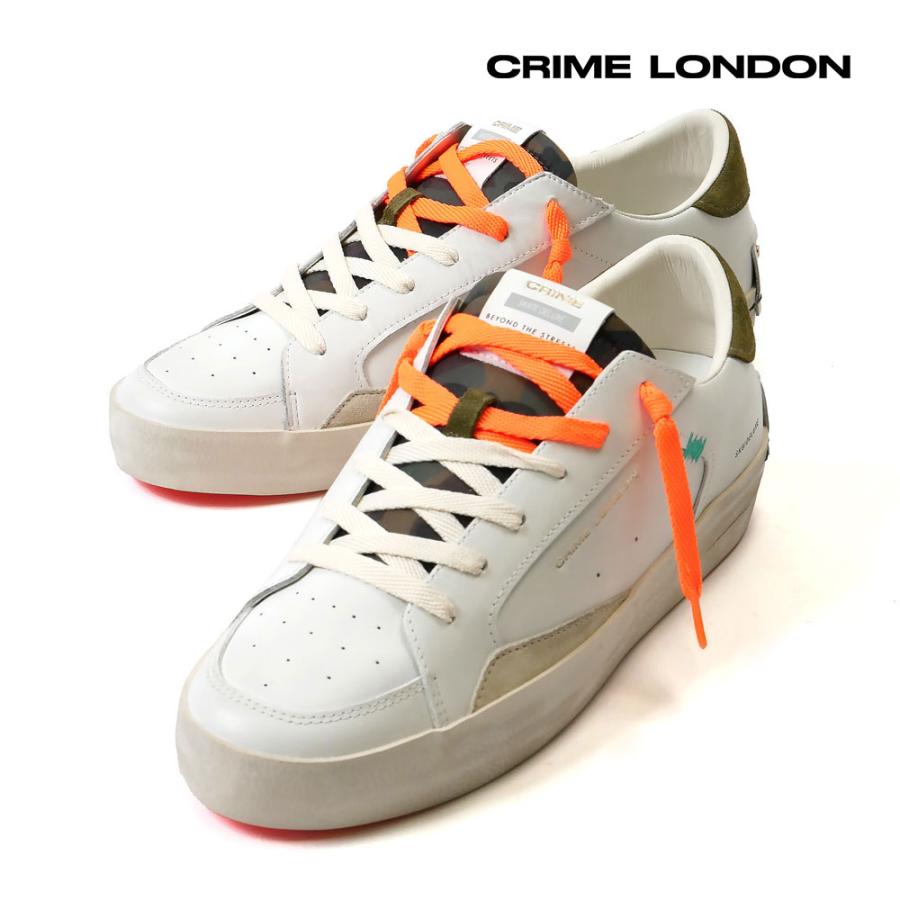 クライムロンドン メンズ スニーカー レザー CRIME LONDON SK8 DELUXE