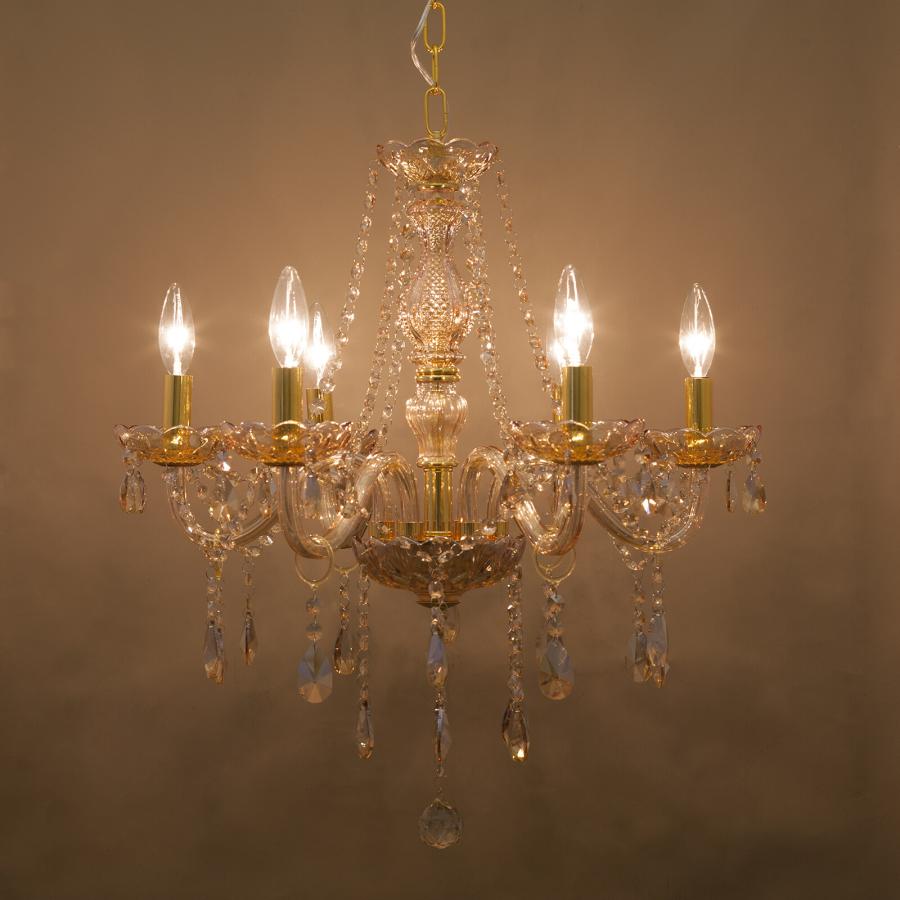 シャンデリア おしゃれ ゴージャス エレガント 6灯 豪華 高級感