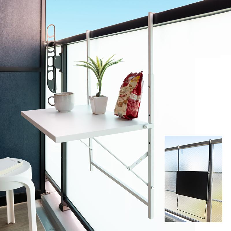 東谷 テーブル ベランダ テラス 折りたたみ 折り畳み 簡易 引っ掛け