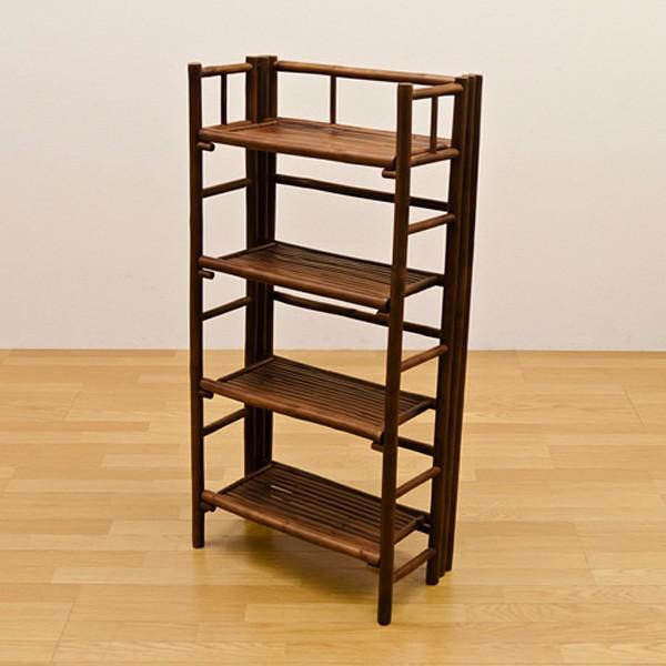 サカベ バンブーシェルフ シェルフ 4段 バンブー 竹 収納 ラック