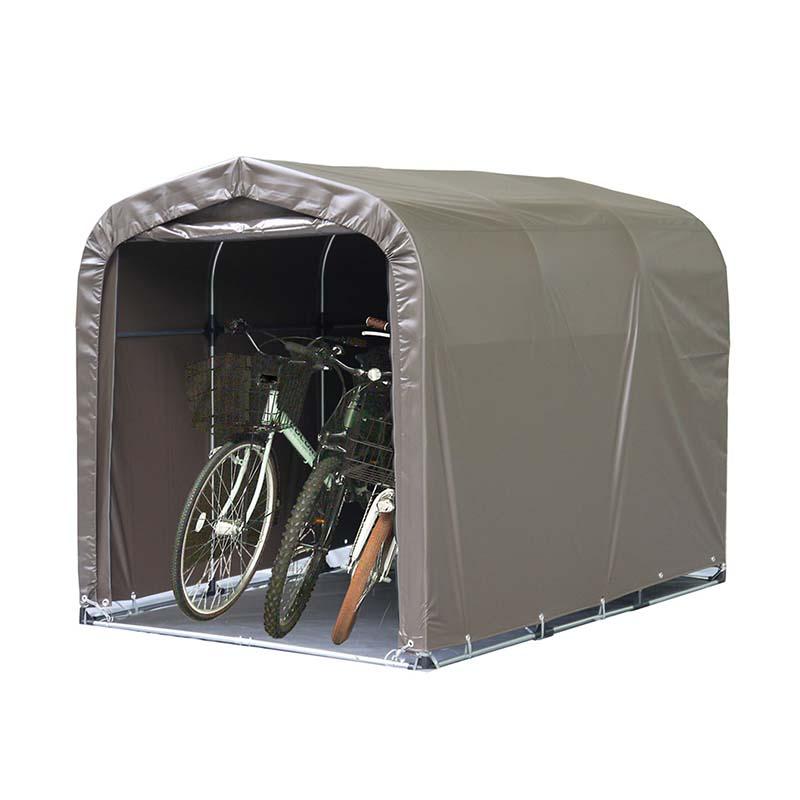 サイクルハウス 3台用 SB スーパーブラウン ベース式 自転車 バイク