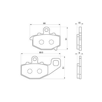 DAYTONA（デイトナ） ブレーキパッド 058 赤パッド (R)ZX-9R ZRX40