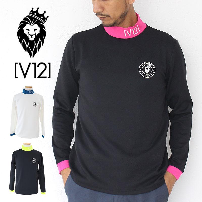 V12（ヴィ・トゥエルヴ） ヴィトゥエルブ TIP COLOR MOCK ゴルフ 長袖