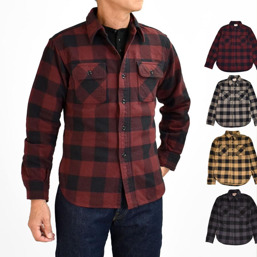 DELUXEWARE（デラックスウエア） ネルシャツ 50s BUFFALO CHECK 長袖