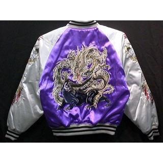 スカジャン 日本製本格刺繍のスカジャン3L 龍と黒豹 : takafuku1915