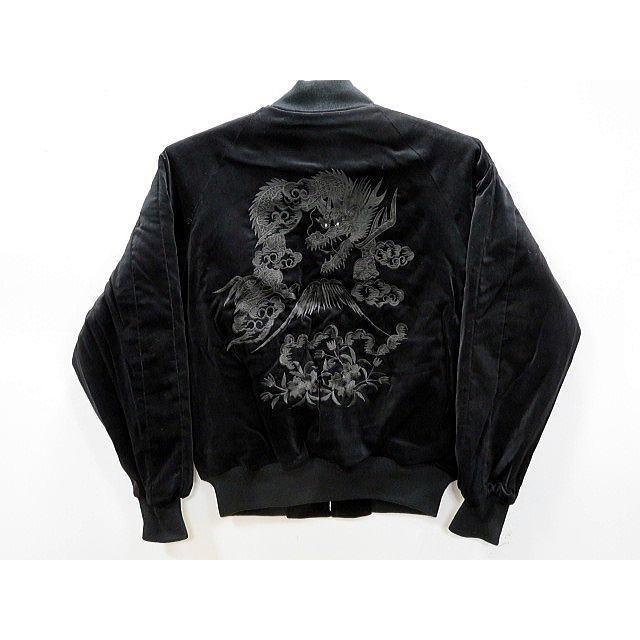 スカジャン 日本製本格刺繍のスカジャン2L 花龍 別珍 : takafuku1915