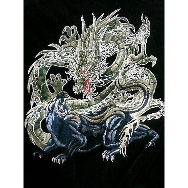 スカジャン 龍と黒豹 別珍 : takafuku1915 - 通販 - Yahoo!ショッピング