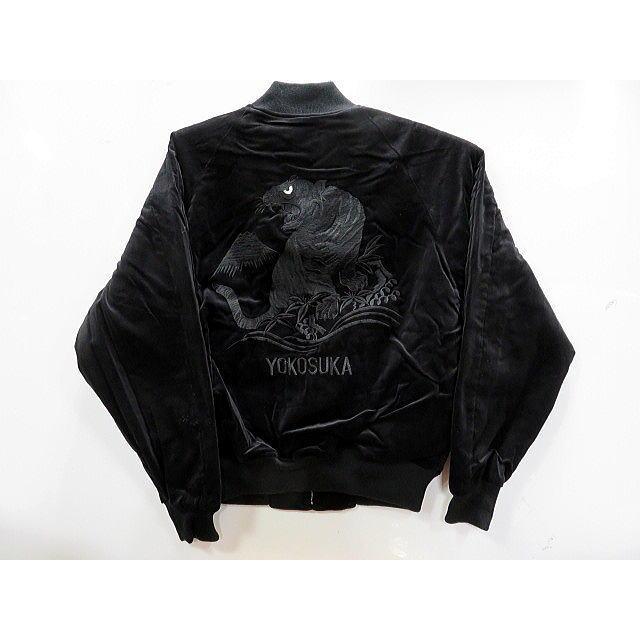 スカジャン 黒虎 別珍 日本製本格刺繍 : takafuku1915 - 通販 - Yahoo