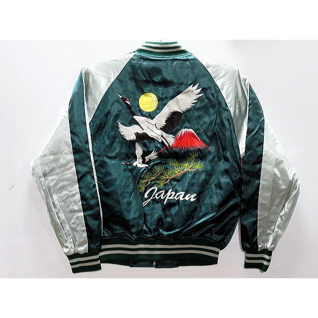 スカジャン 鶴に富士 日本製本格刺繍 : takafuku1915 - 通販 - Yahoo