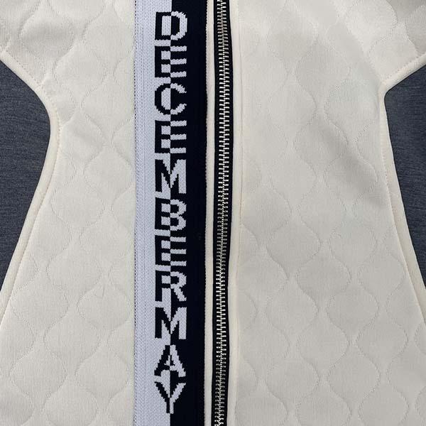 ディセンバーメイ ゴルフ ブルゾン メンズ ダンボールニット キルト