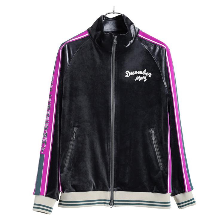 ディセンバーメイ ゴルフ ブルゾン メンズ トップス フルジップ ベロア