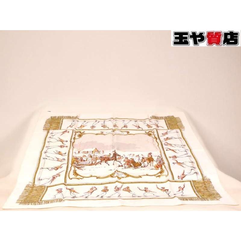 HERMES（エルメス） スカーフ カレ90 氷上の喜び シルク100