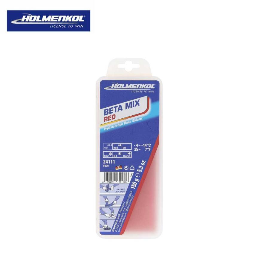 HOLMENKOL（ホルメンコール） ワックス ベータミックス レッド 150g