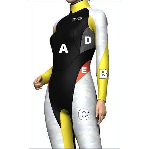 ワールドダイブ ダイビング用ウェットスーツ ＊3mmツーピース XB