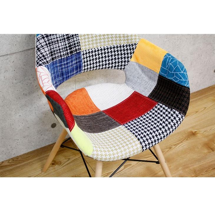 27日超お得 デザインチェア パッチワークデザイン チェア ダイニング