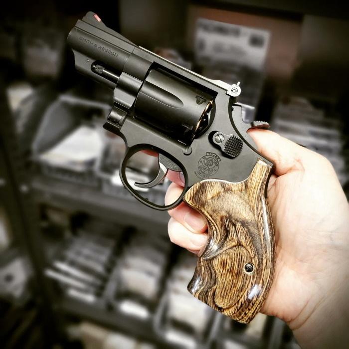 アルタモント S&W Kフレーム ラウンドバット用 木製グリップ BOOT