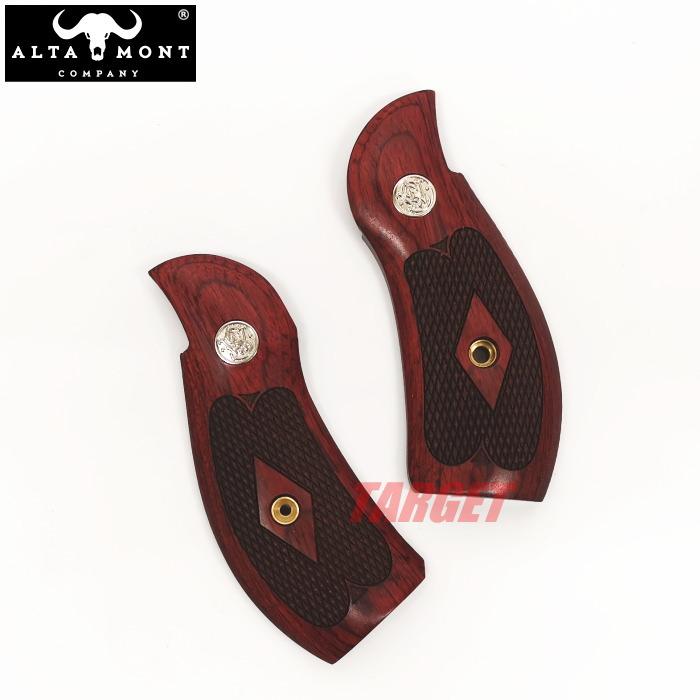 ☆アルタモント S&W Kフレーム ラウンドバット用 木製グリップ