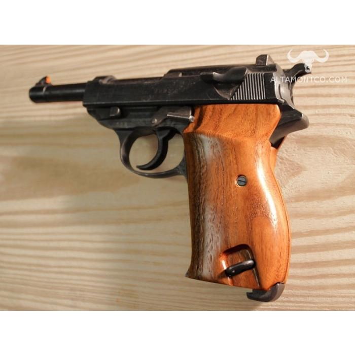 アルタモント ワルサー P38用 木製グリップ スムース ウォルナット