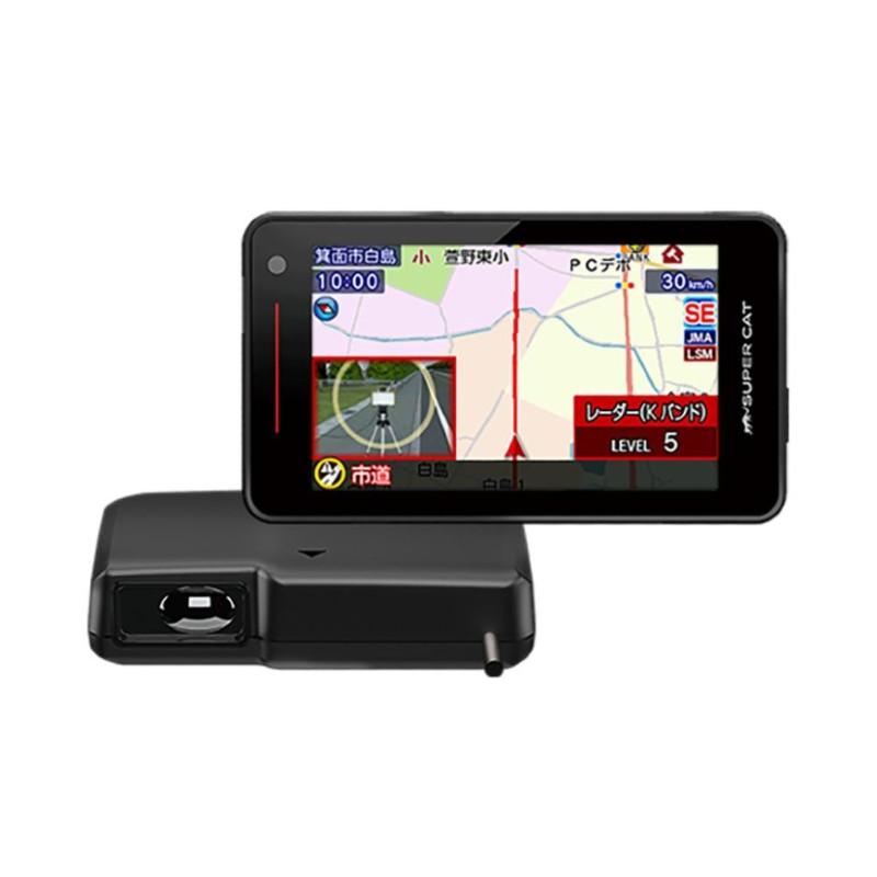 SUPER CAT YK-3000 Yupiteru レーザー＆レーダー探知機 大画面3.6