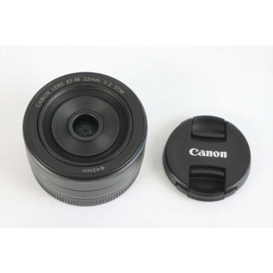 ☆極上品☆ CANON EF-M 22mm F2 STM 前後キャップ付属 ☆極上品