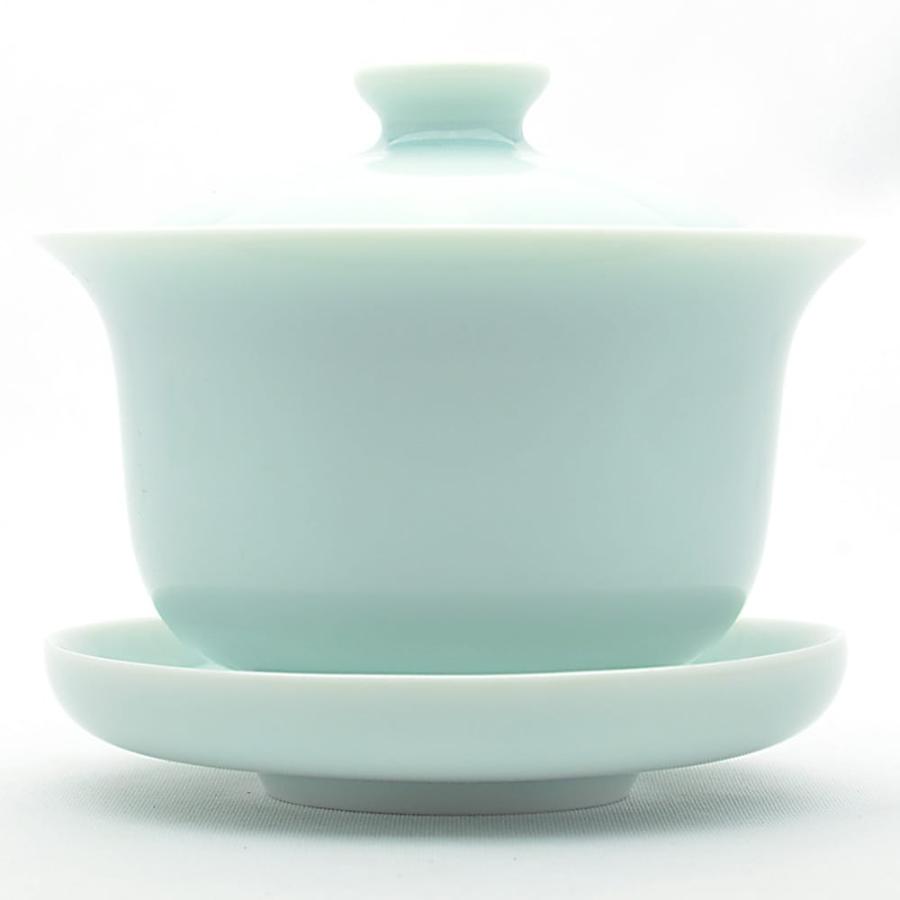 天香茶行 圓満蓋碗（青磁・弟窯粉青）170ml（満水210ml） : 天香茶行