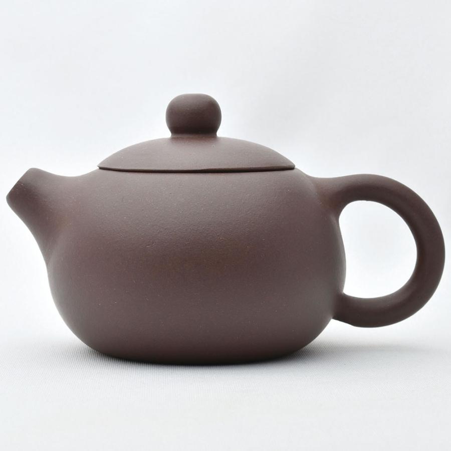 宜興紫砂壺・西施壺160ml（閻明奉・濃茶）紫泥茶壺 急須 : 天香茶行