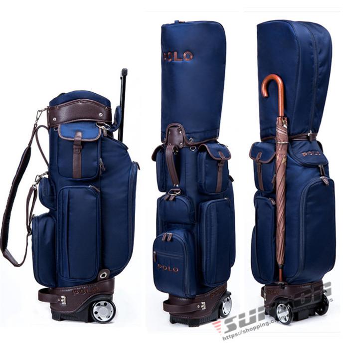 ゴルフ ローラーキャディバック キャディバッグ ローラー付き クラブ