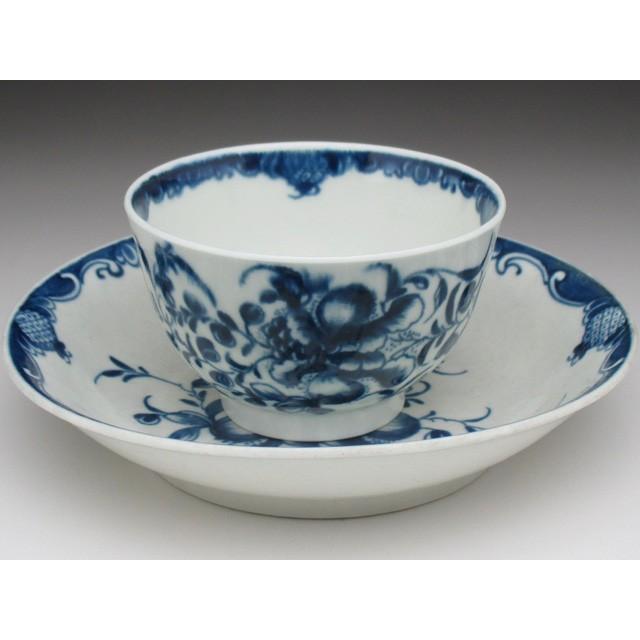 ウースター 初期 Mansfieldパターン ティーボウル＆ソーサー