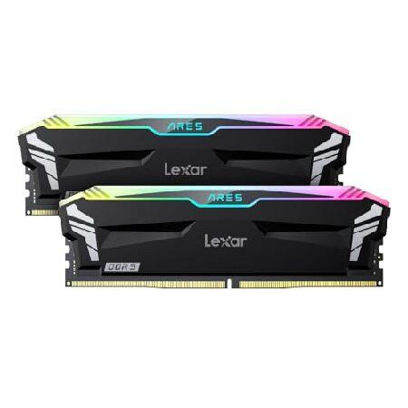 平行輸入品】Lexar ARES RGB 32GB (2x16GB) DDR5 RAM 6000MT/s CL30