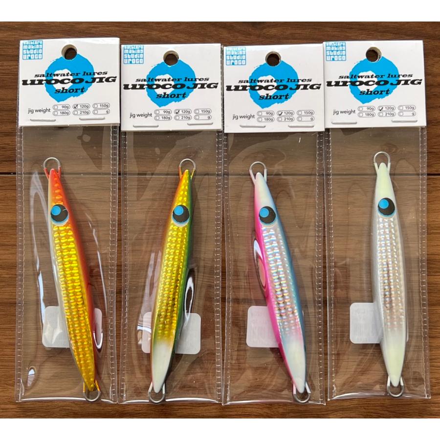 UROCO（ウロコ） 送料無料 ウロコジグ ショート 120g 4色セット