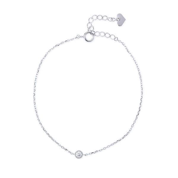 ジュエリーツツミ K10ホワイトゴールドダイヤモンドブレスレット