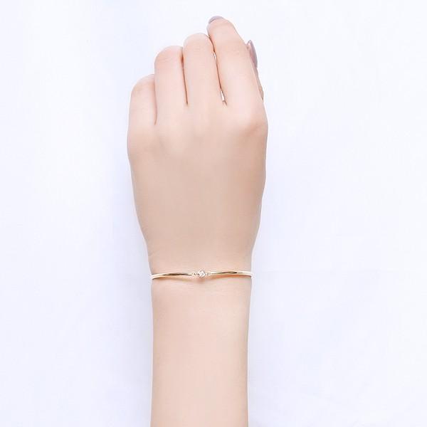 ジュエリーツツミ K18イエローゴールドダイヤモンドブレスレット