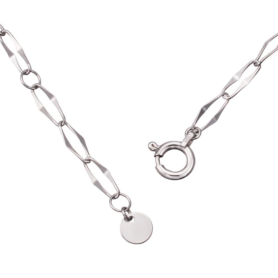 ジュエリーツツミ K10ホワイトゴールドブレスレット : ジュエリー