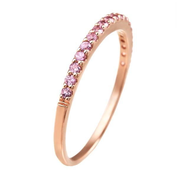 ジュエリーツツミ K10ピンクゴールドピンクサファイアリング